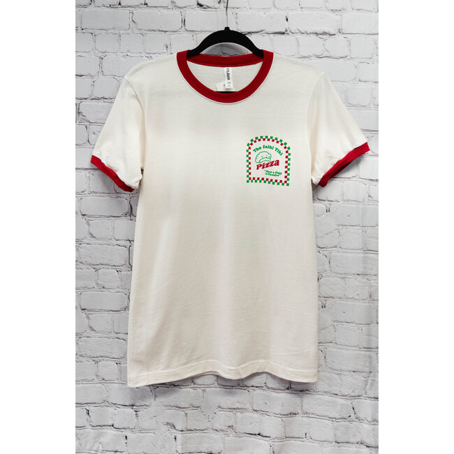 Sniki Tiki Pizza Ringer Tee
