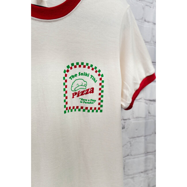 Sniki Tiki Pizza Ringer Tee