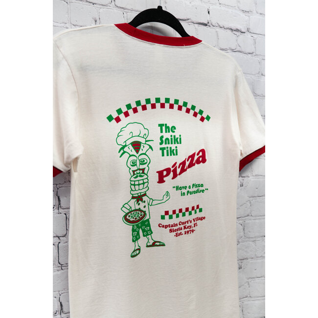Sniki Tiki Pizza Ringer Tee