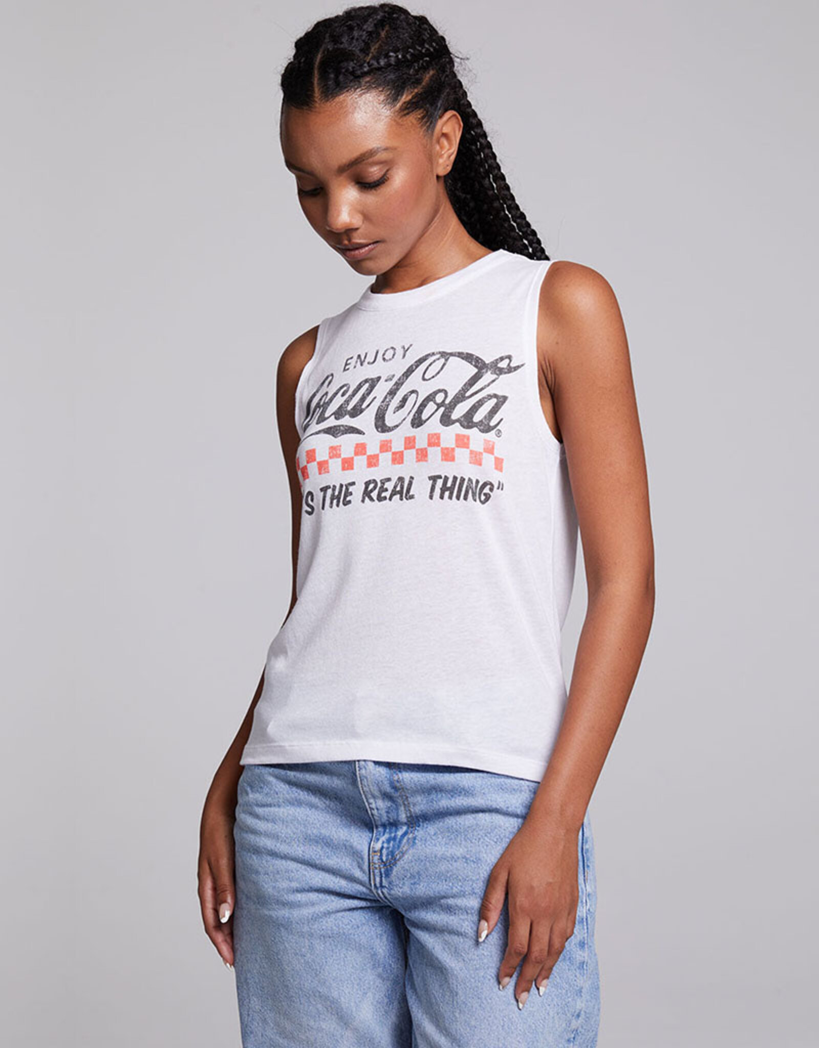 CHASER COCA COLA THE REAL THING MUSCLE TANK