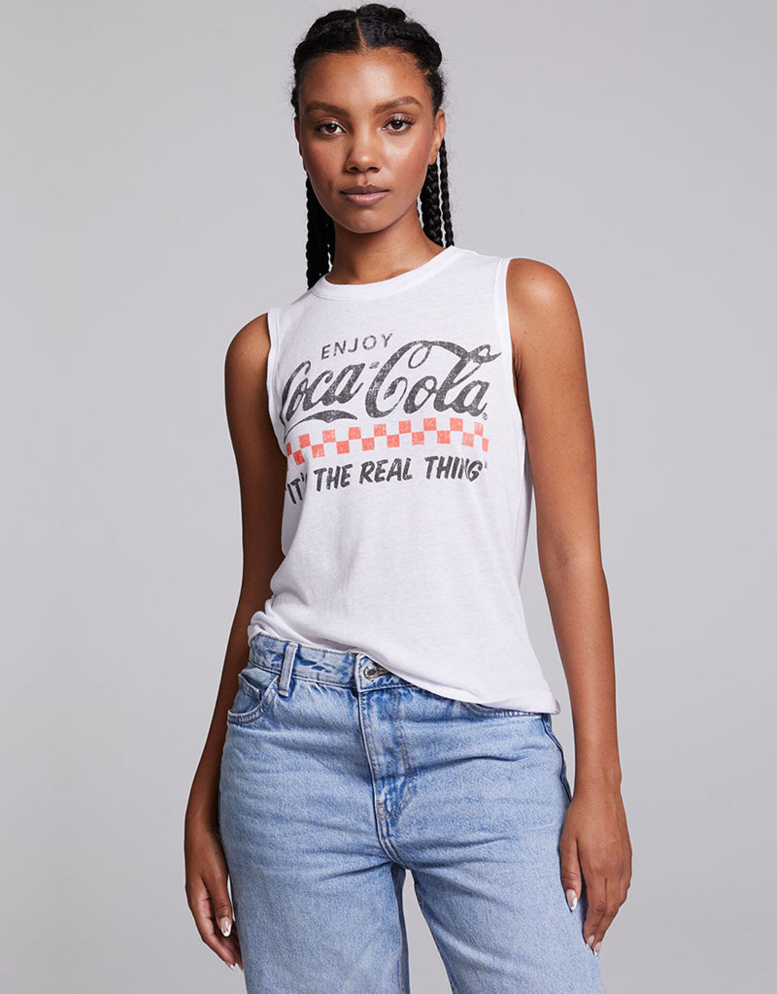 CHASER COCA COLA THE REAL THING MUSCLE TANK