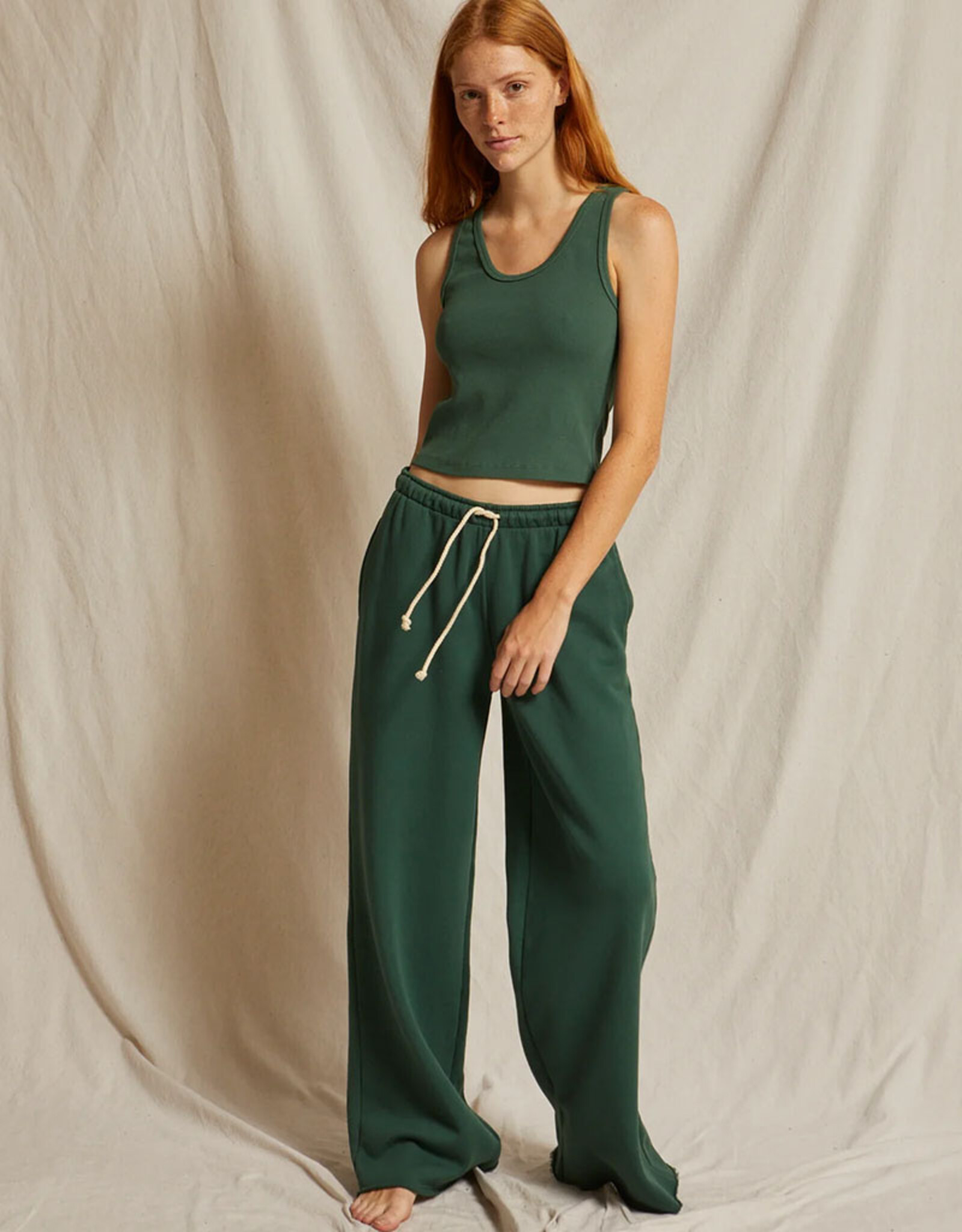 PERFECT WHITE TEE HAILEY STRUCTURED WIDE LEG PANT