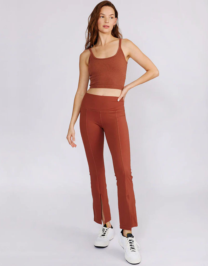 PEACHED THIA CROP FLARE in BLACK