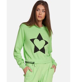 LAUREN MOSHI SPALDING SWEATSHIRT LOVE STAR