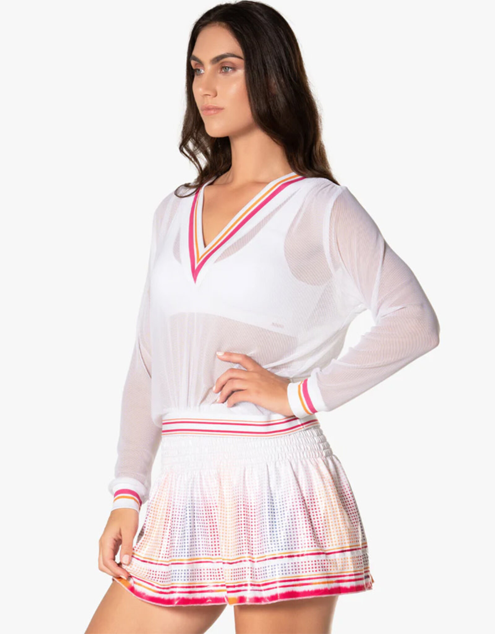 LUCKY IN LOVE CLASSIC MESH PULLOVER