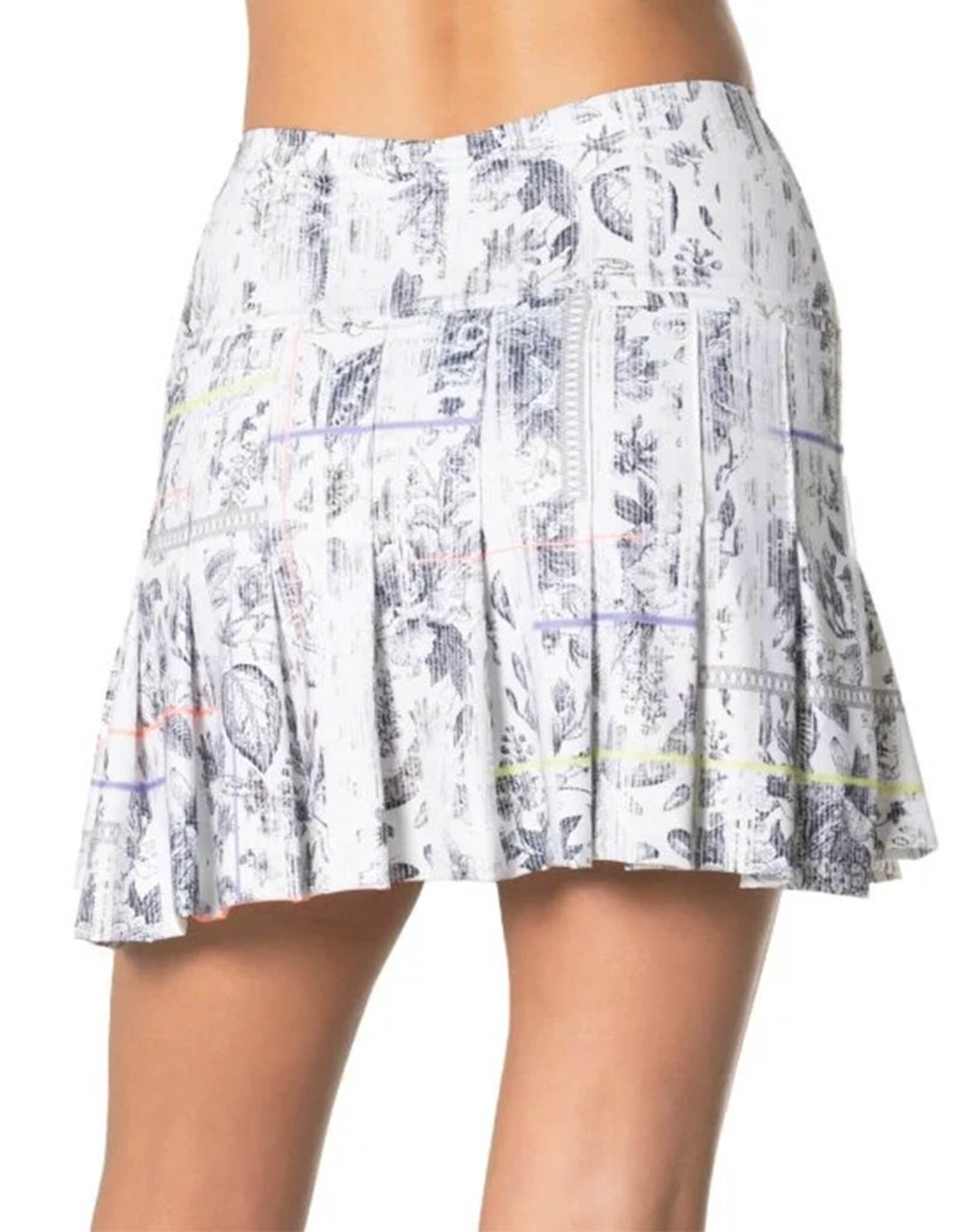 LUCKY IN LOVE ELECTRIC TOILE SKIRT