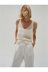 LNA MAVI OPEN KNIT TANK
