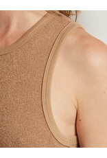 PERFECT WHITE TEE EVERLY BOUCLE HIGHNECK CROP TANK