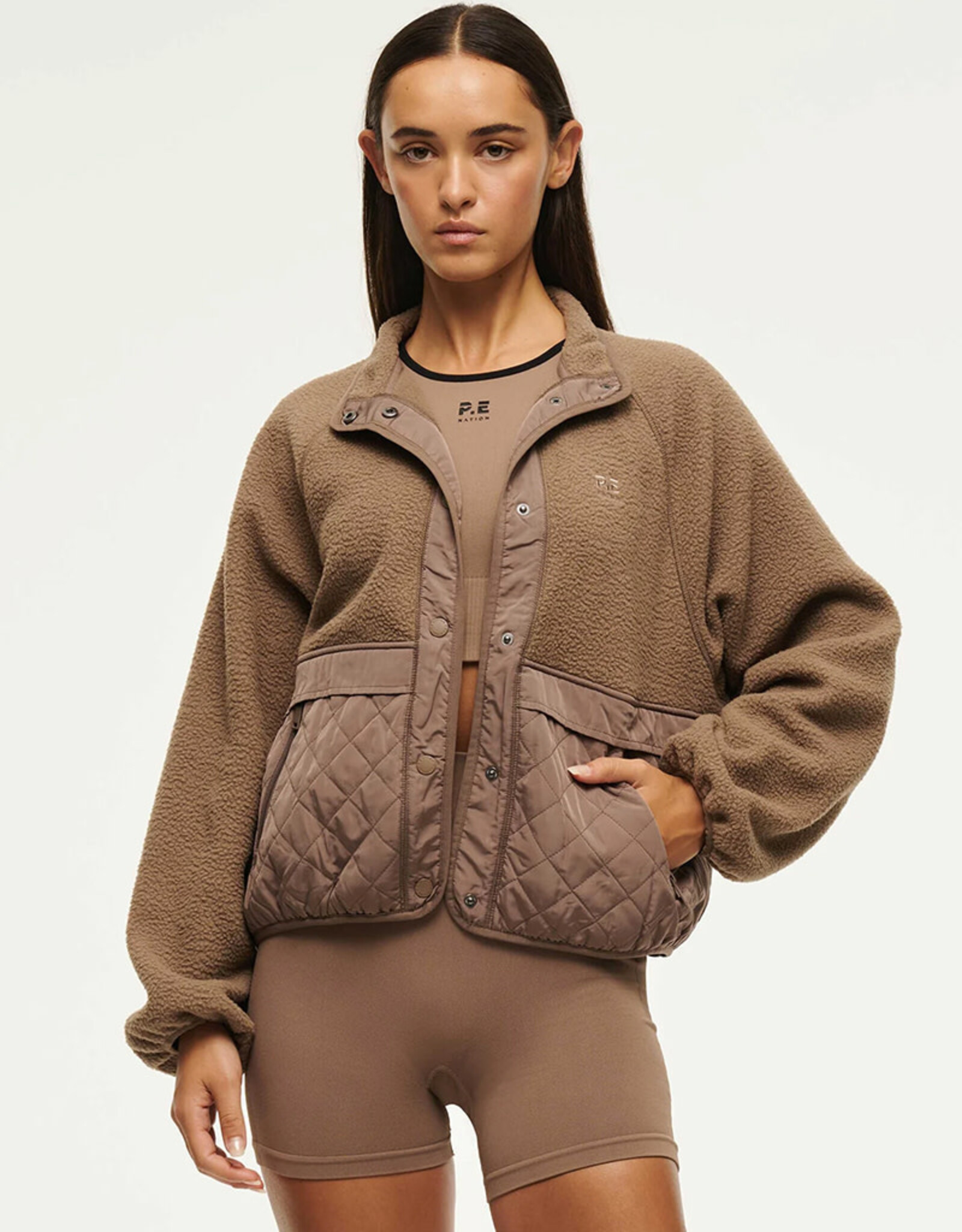 PE NATION TECHNIQUE QUILT JACKET
