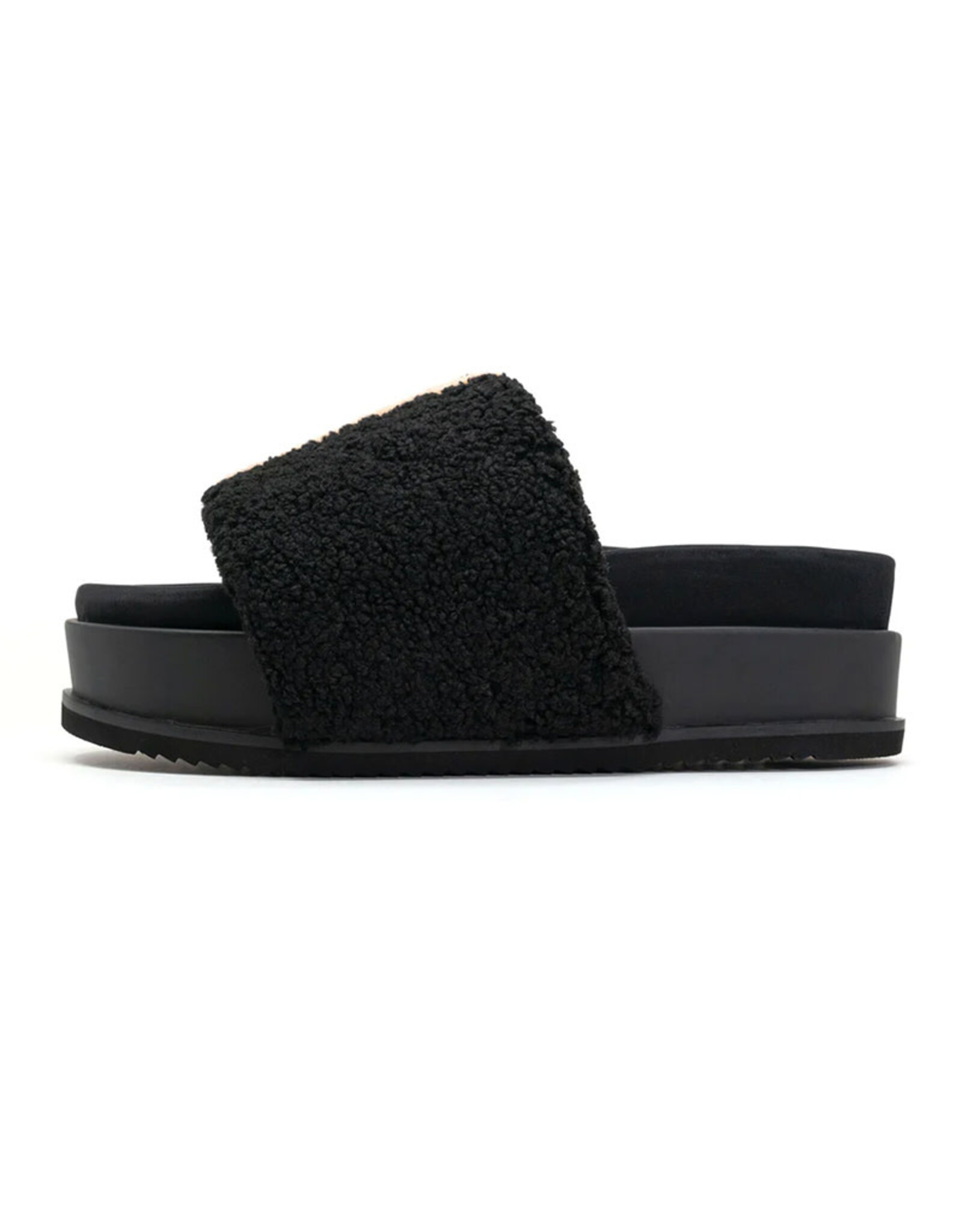 ROAM FUZZY STRIPE STACK FAUX SHEARLING