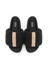 ROAM FUZZY STRIPE STACK FAUX SHEARLING