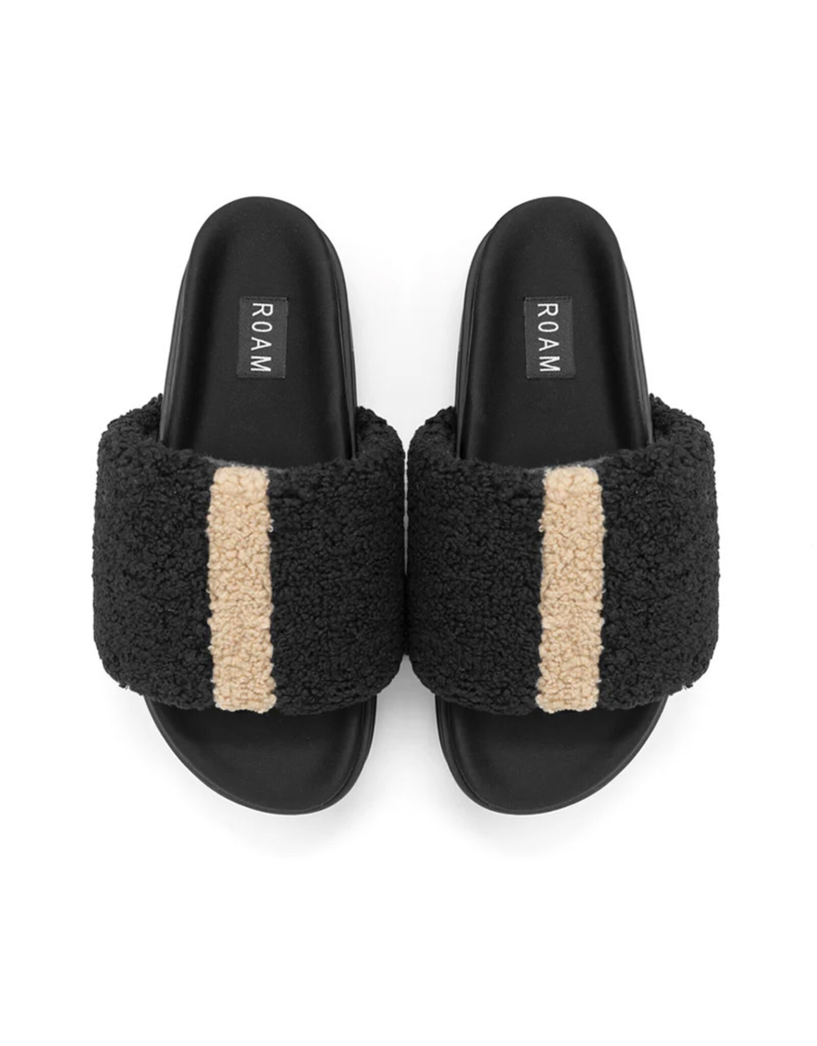ROAM FUZZY STRIPE STACK FAUX SHEARLING