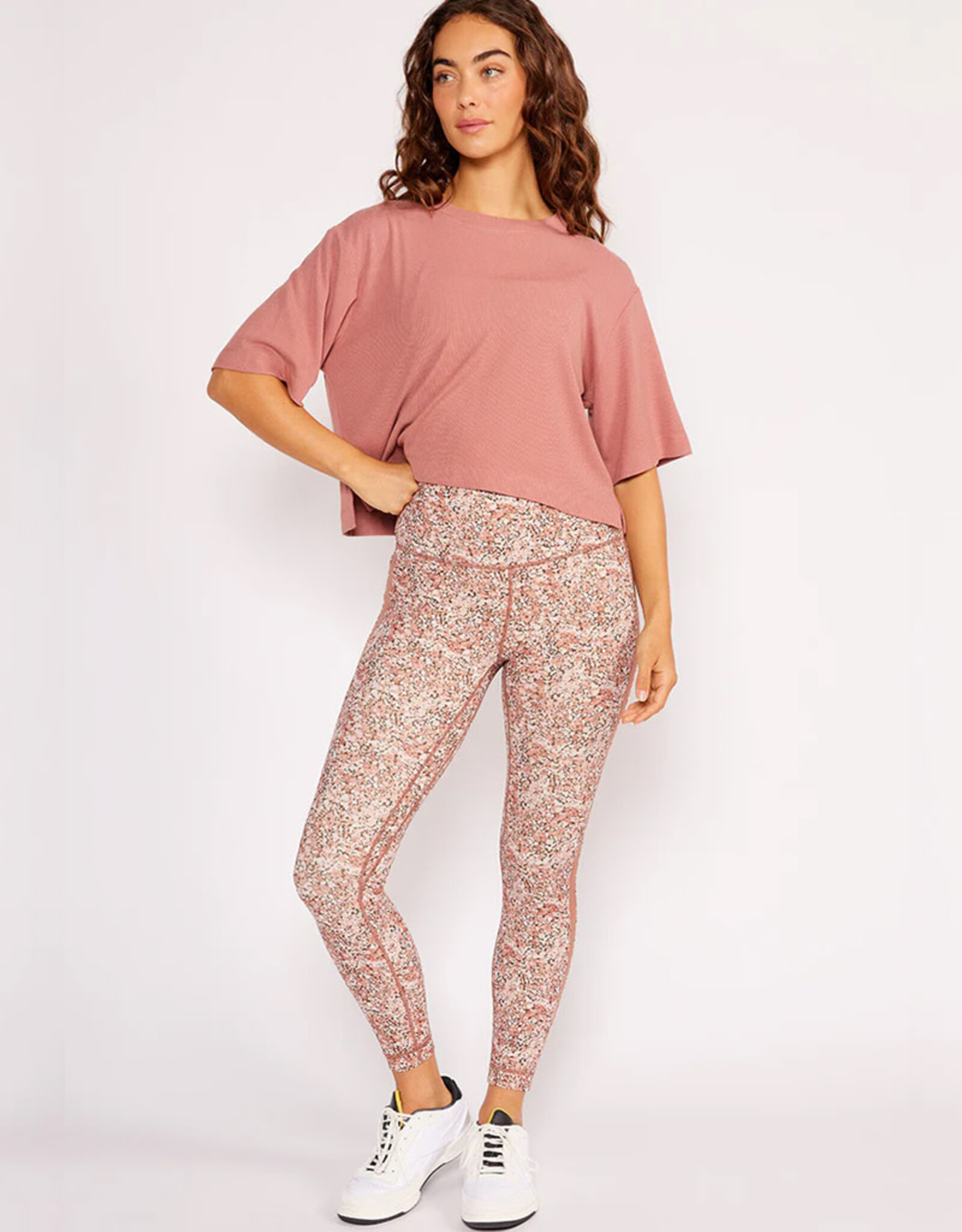 CREAM YOGA HANA 7/8 SIDE STRIPE LEGGING