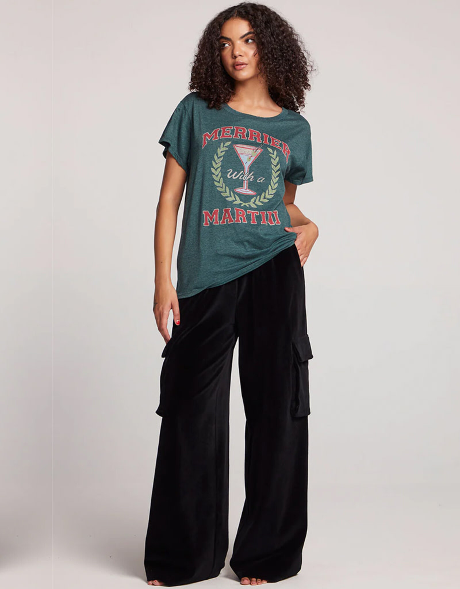 CHASER MERRIER WITH A MARTINI TEE