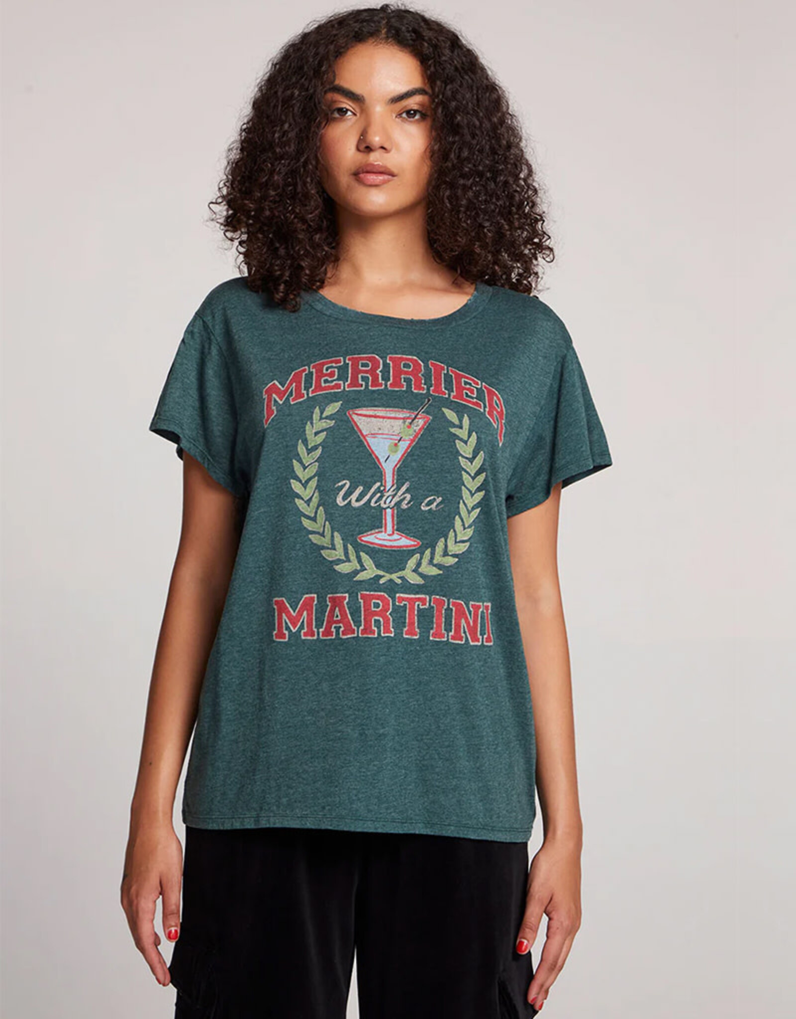 CHASER MERRIER WITH A MARTINI TEE