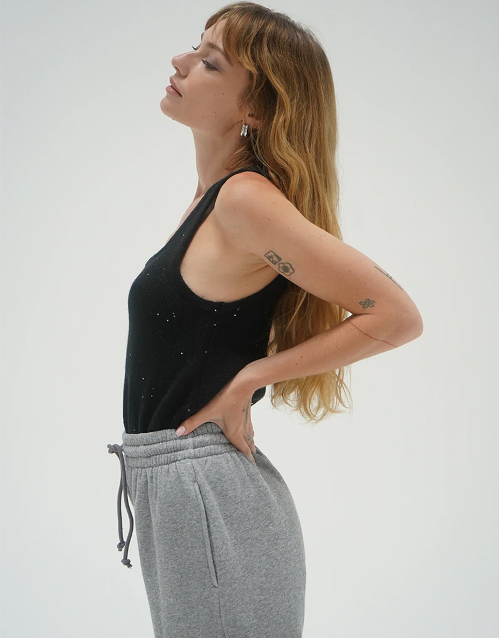 LNA AUDRA SPARKLE SWEATER TANK
