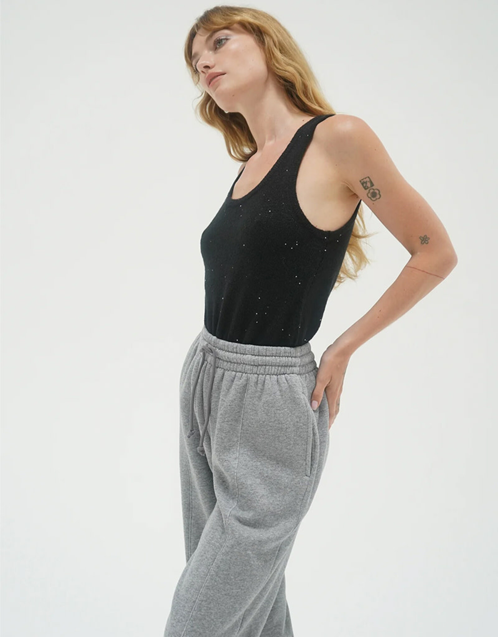LNA AUDRA SPARKLE SWEATER TANK
