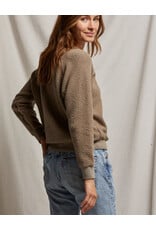 PERFECT WHITE TEE ZIGGY REVERSE FLEECE LS SHRUNKEN CREW