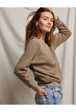 PERFECT WHITE TEE ZIGGY REVERSE FLEECE LS SHRUNKEN CREW