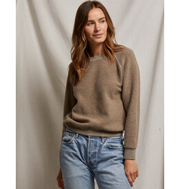 PERFECT WHITE TEE ZIGGY REVERSE FLEECE LS SHRUNKEN CREW