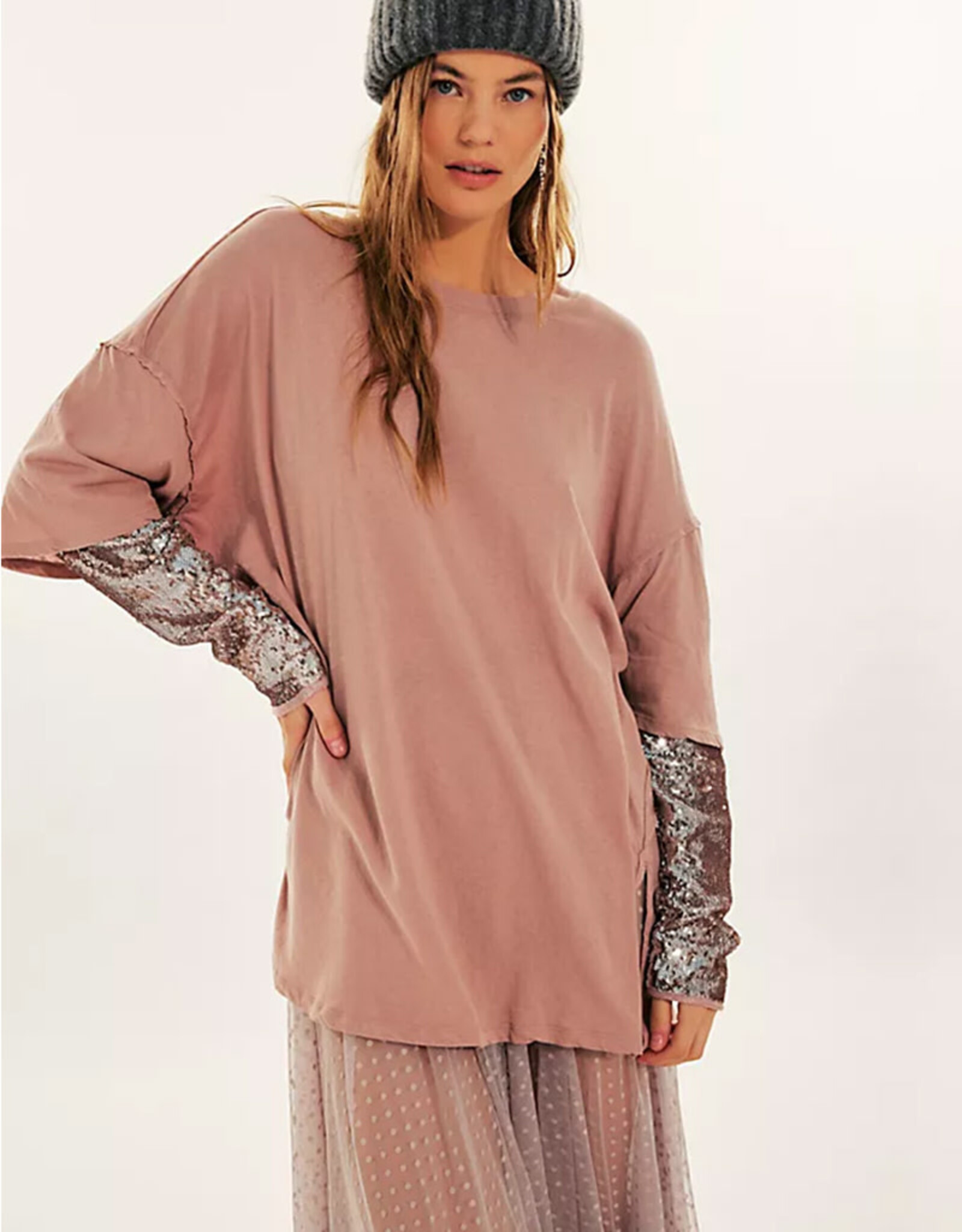 FREE PEOPLE WE THE FREE NELLIE SEQUIN TWOFER