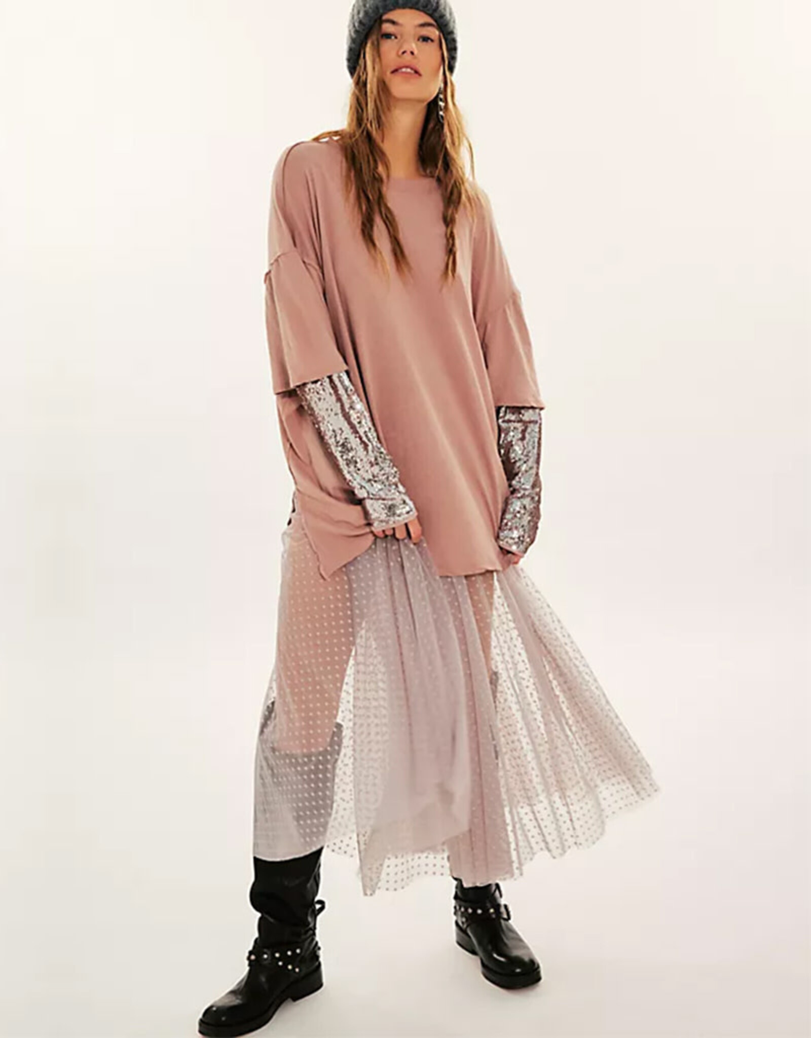 FREE PEOPLE WE THE FREE NELLIE SEQUIN TWOFER