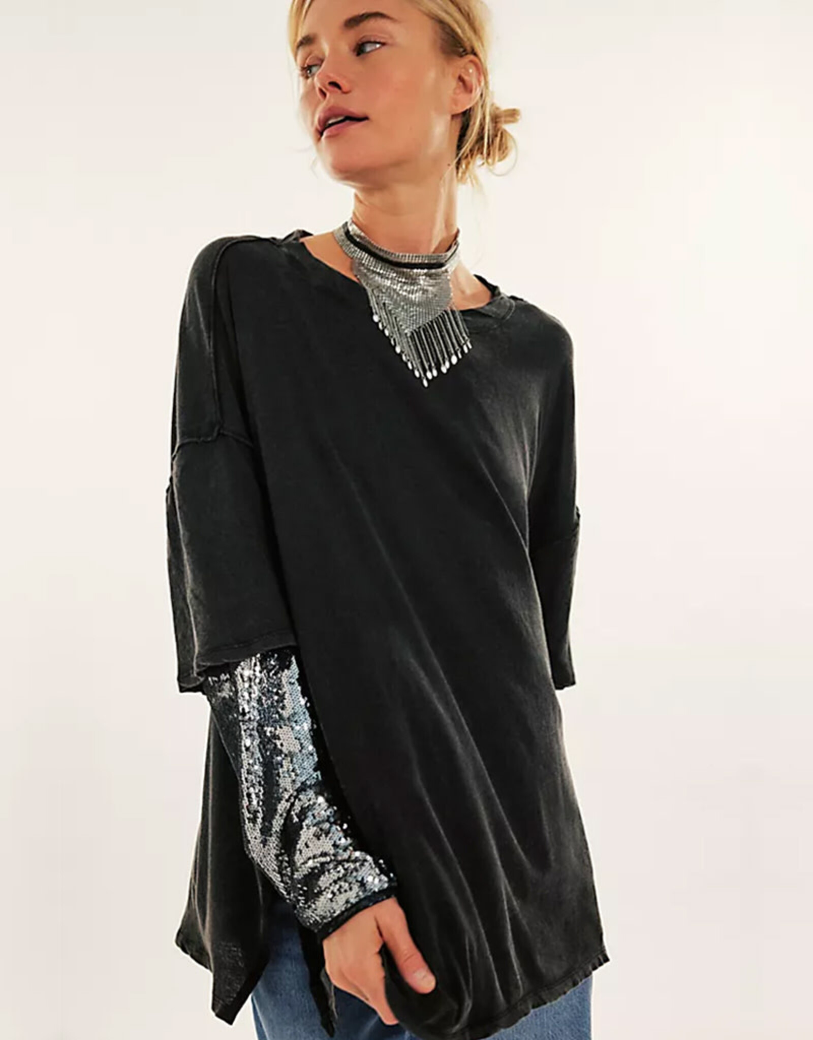 FREE PEOPLE WE THE FREE NELLIE SEQUIN TWOFER