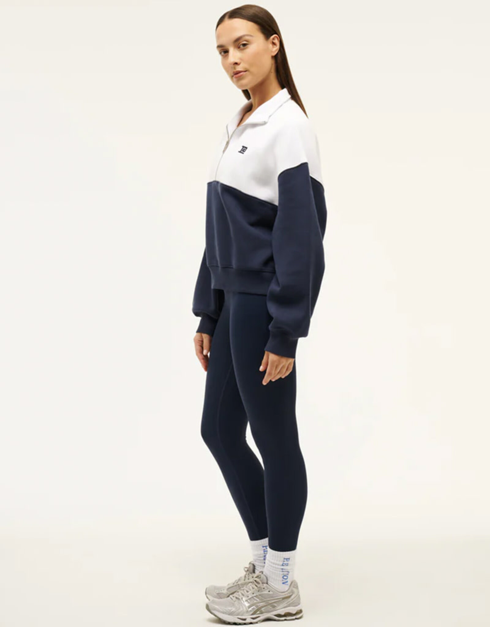 PE NATION CENTRE FIELD HALF ZIP SWEAT