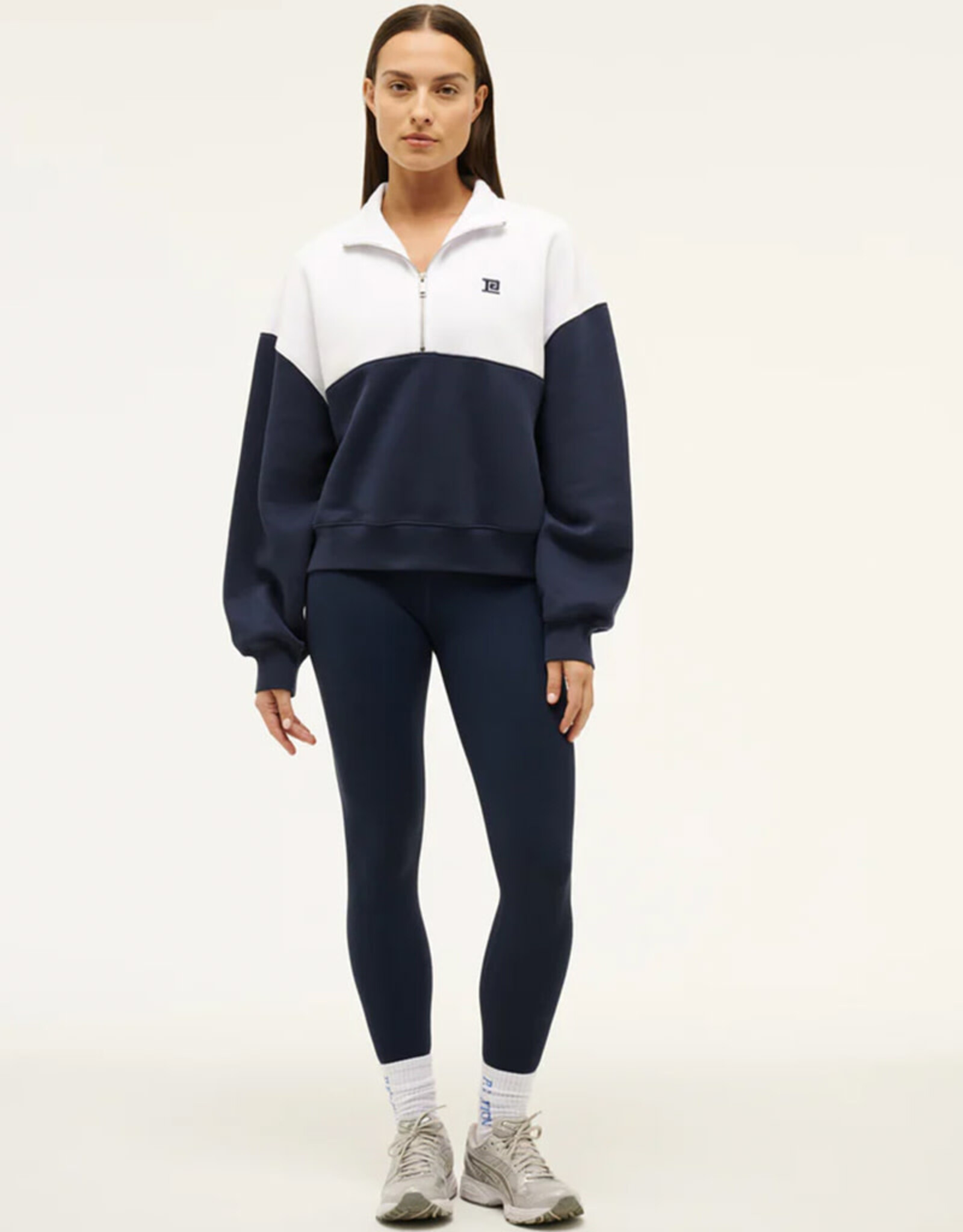 PE NATION CENTRE FIELD HALF ZIP SWEAT