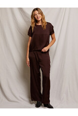 PERFECT WHITE TEE CAMILE SATIN WIDE LEG