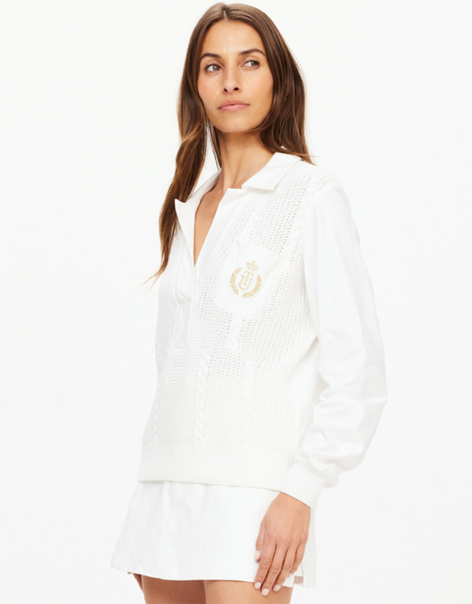 THE UPSIDE BACCARAT VIOLETTE SWEATER