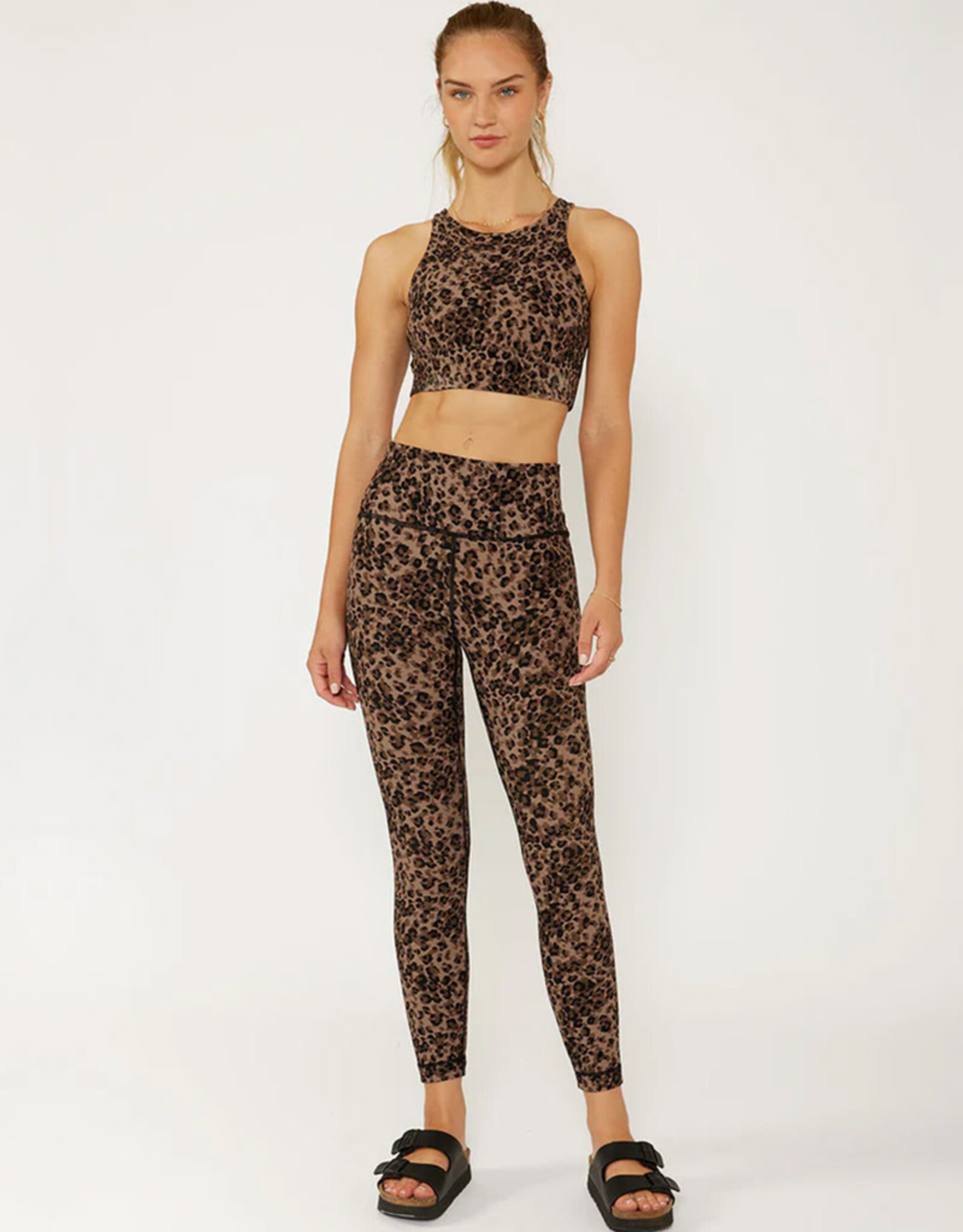 CREAM YOGA NANCY RIBBED LEGGING