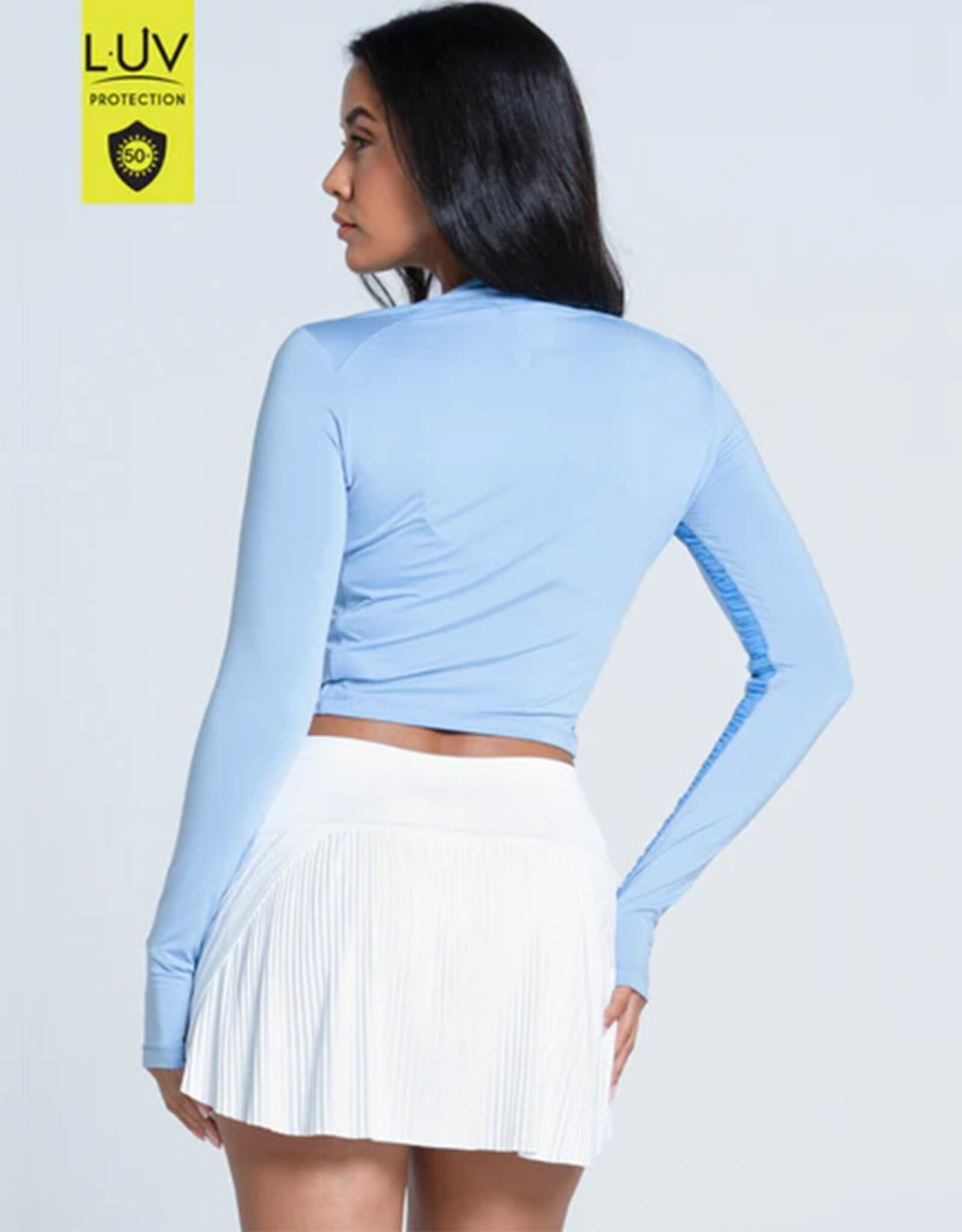 LUCKY IN LOVE MOCK NECK HIP LS