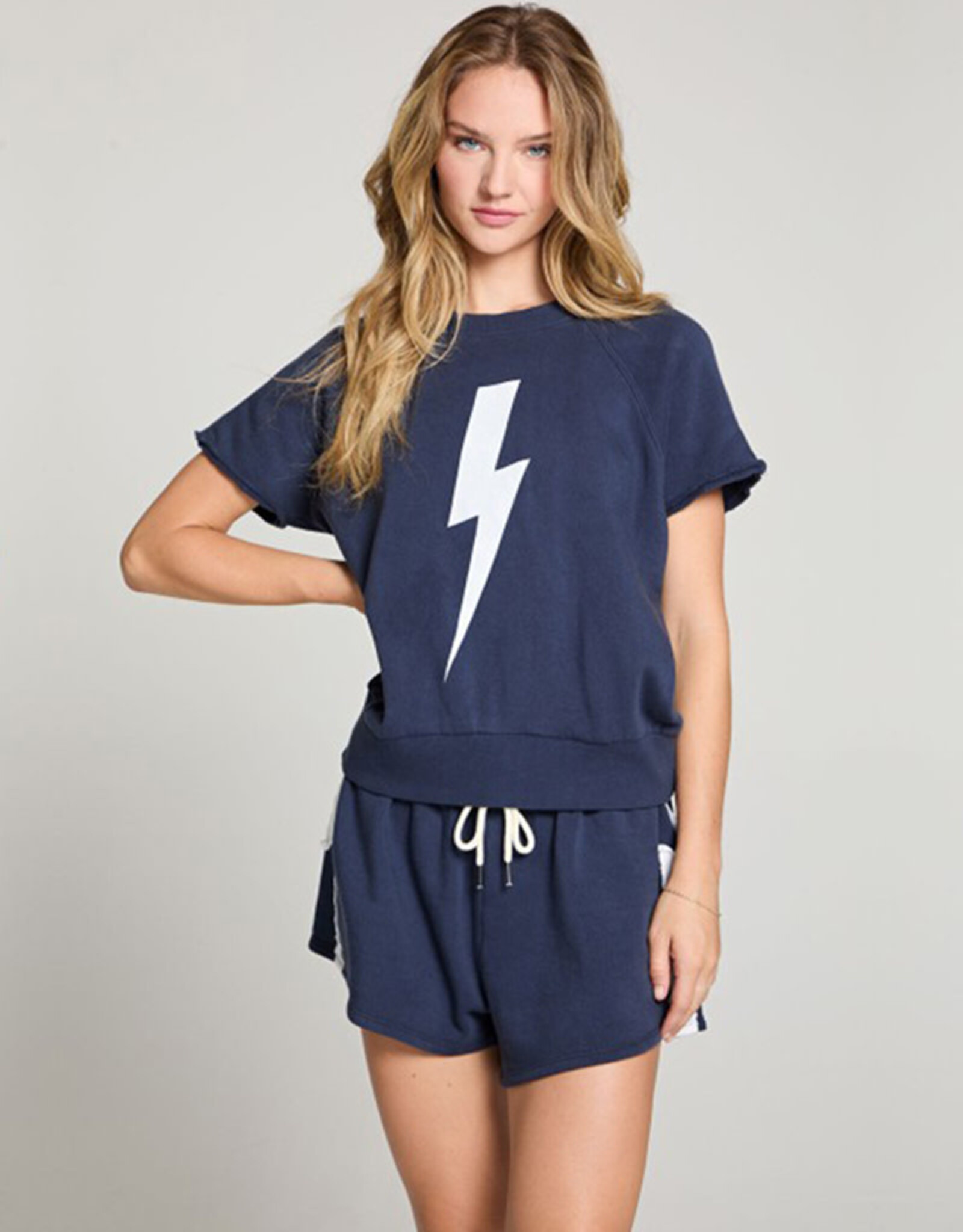 CHASER LIGHTNING BOLT SHORT SLEEVE PULLOVER