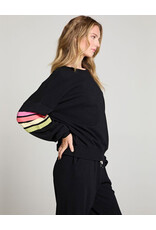 CHASER RAINBOW STRIPING LS PULLOVER