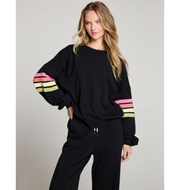 CHASER RAINBOW STRIPING LS PULLOVER