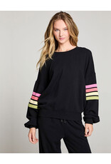 CHASER RAINBOW STRIPING LS PULLOVER