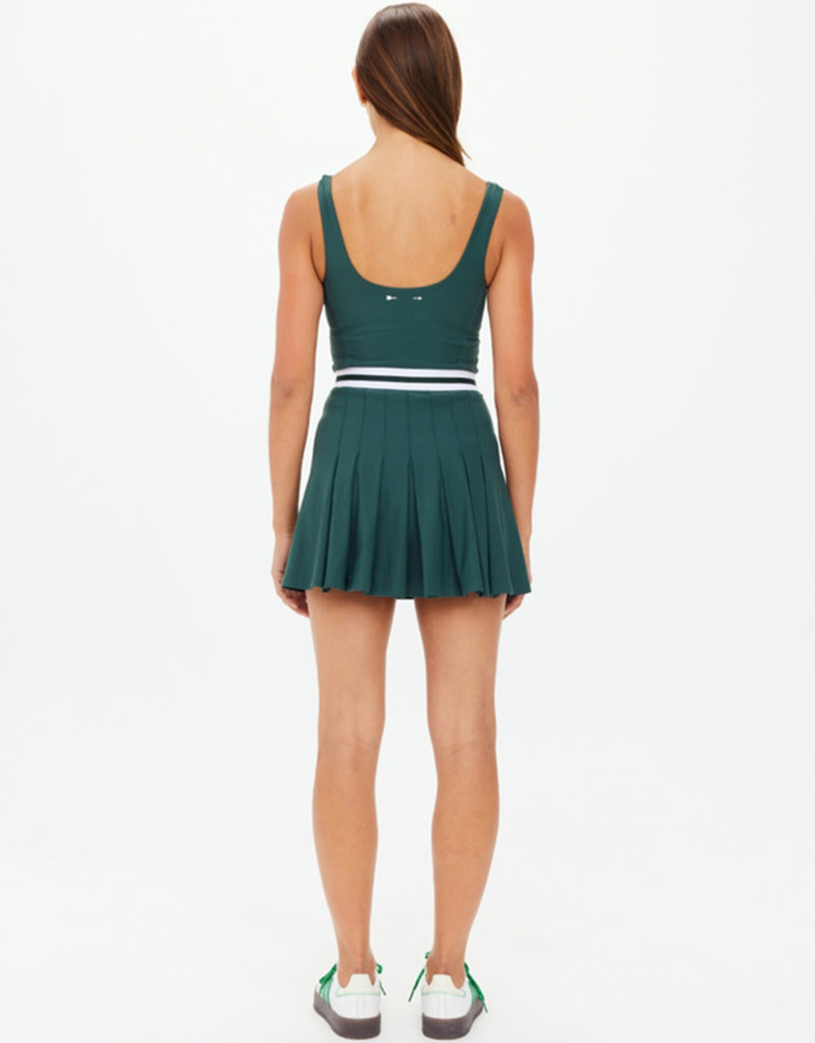 THE UPSIDE PEACHED LUCETTE PLEATED DRESS