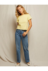 PERFECT WHITE TEE LISA FITTED CREW