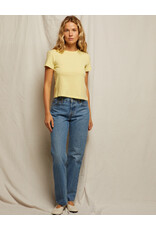 PERFECT WHITE TEE LISA FITTED CREW