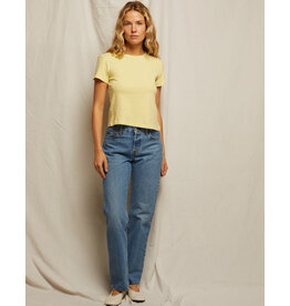 PERFECT WHITE TEE LISA FITTED CREW