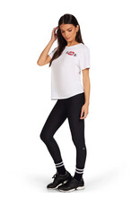 LAUREN MOSHI CORAL BARBELL LIP TEE