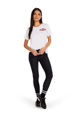 LAUREN MOSHI CORAL BARBELL LIP TEE