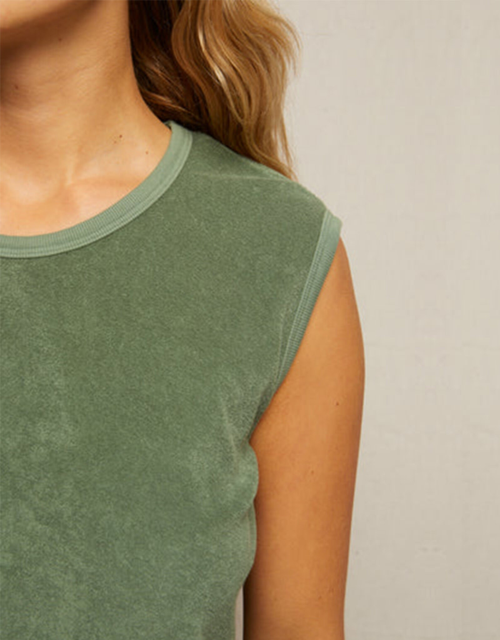 PERFECT WHITE TEE ELLIE TERRY BANDED TANK