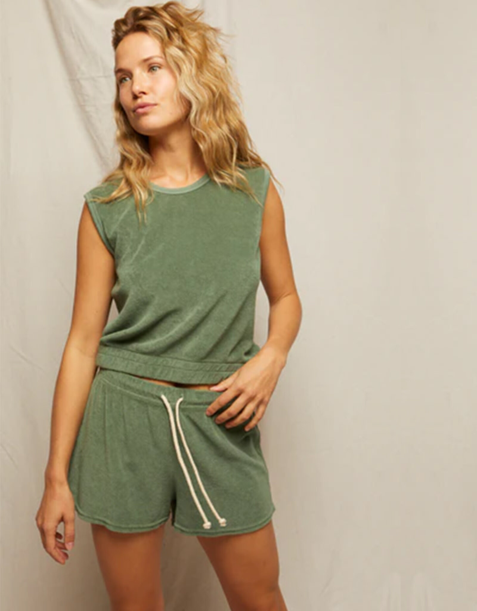 PERFECT WHITE TEE SUMMER TERRY SWEAT SHORT