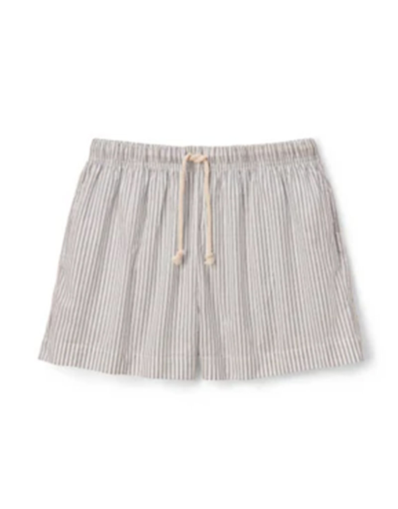 PERFECT WHITE TEE RILEY POPLIN STRIPE SHORT