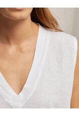 PERFECT WHITE TEE MARGOT SLEEVELESS VNECK TANK