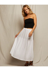 PERFECT WHITE TEE BELLA GAUZE PULL ON SKIRT PERFECT WHITE TEE BELLA GAUZE PULL ON SKIRT