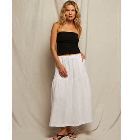 PERFECT WHITE TEE BELLA GAUZE PULL ON SKIRT