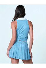 LUCKY IN LOVE HIP FIT LINEN TANK